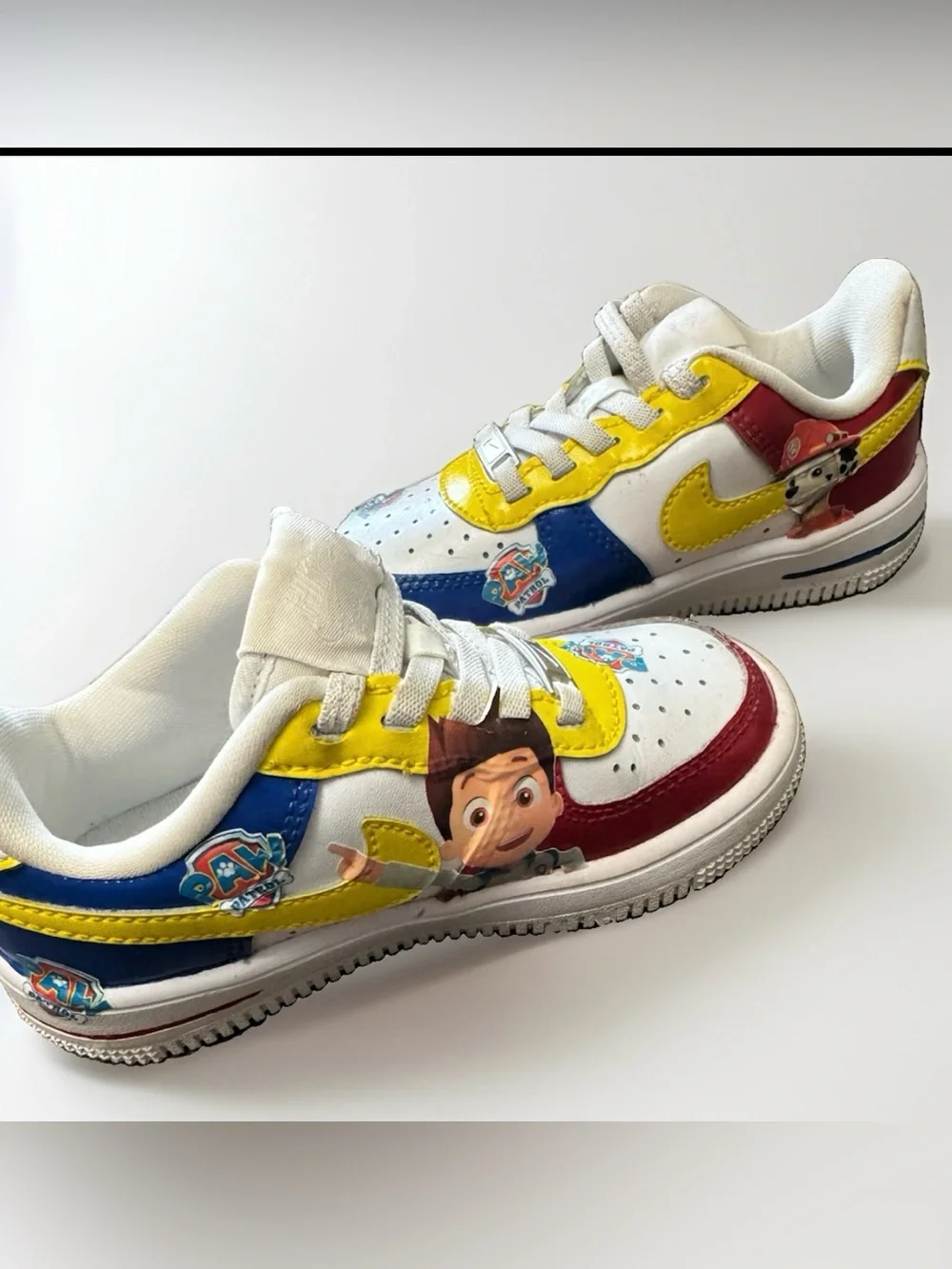 Custom hand painted Nike Airforce 1 Paw Patrol Sneakers Toddler 9C “Jaxtyn”